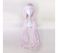 LINLINCD Anime cosplay Parrucca NEKOPARA Cioccolato Vanilla Kawaii Lunghe Code di Cavallo Rosa Chiaro Marrone Cosplay Parrucca + Parrucca Vanilla Kawaii