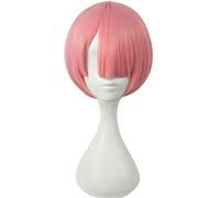 LINLINCD Anime Cosplay Parrucca Pure Color RAM Cosplay Parrucca RE: zero che gioca la vita in un altro costume mondiale giocare costumi di Halloween