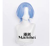 LINLINCD - Anime Cosplay SK∞ SK Unlimited Skateboard LAN Yachi River Langa Cos Wig Hair End Reversed Upturned Hairy Bangs Hairy Wig+Send Hair Net