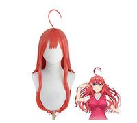 LINLINCD Anime Nakano Itsuki Parrucca lunga per cosplay, resistente al calore, capelli sintetici perucas Halloween costume parrucca + cappuccio