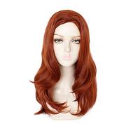 LINLINCD - Black Widow Dark Red Yellow Gradient Wig Mixed Color Synthetic Hair Halloween Carnival Party Costume Cosplay Wigs Adult Kuyb8565