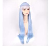 LINLINCD -Colore graduato Rem Cosplay Parrucca o Ram Cosplay Parrucche Re: Zero inizio vita in un altro mondo costume parrucca capelli lunghi lisci parrucche Dm690 1