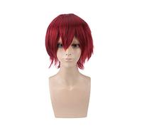 LINLINCD Cosplay wig anime assassinio aula acabane karma parrucca corta costume cosplay resistente al calore capelli sintetici feste uomini cosplay parrucche