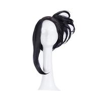 LINLINCD Cosplay wig anime boku no eroe Academia YAOYOROZU MOMO Parrucca Cosplay Costume Il mio eroe Academia Donne Capelli Neri Halloween Party Parrucche