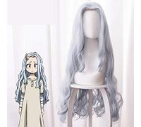 LINLINCD Cosplay wig anime boku no eroe accademia il mio eroe Academia Eri Cosplay parrucca lunga riccia grigio blu 90cm capelli Halloween costume