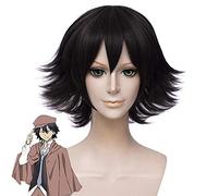 LINLINCD Cosplay wig anime bungo cani randagi Edogawa Ranpo Cosplay parrucche Ryuunosuke parrucca sintetica resistente al calore Pelucas