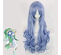 LINLINCD Cosplay wig anime date a live yoshino parrucca cosplay costume da donna lunga blu resistente al calore capelli sintetici Halloween party parrucche