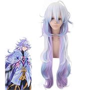 LINLINCD Cosplay wig Anime Fate/Grand Order Caster Merlin Lungo Cosplay Parrucca A Strati Fluffy Gradient Sintic Hair Fate Stay Night Costumi Giocare Parrucche Pl-494
