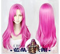 LINLINCD Cosplay wig anime JoJos bizzarra avventura vento dorato Diavolo capelli rosa lunghi 80 cm parrucche per costume cosplay e parrucca