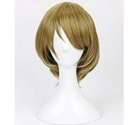 LINLINCD Cosplay wig anime Love Live! LoveLive Koizumi Hanayo breve lino verde resistente al calore capelli Cosplay parrucca+cappuccio parrucca gratis
