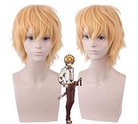 LINLINCD Cosplay wig anime toilette legata Jibaku Shounen Hanako-Kun Hanako Kun Minamoto Kou Cosplay parrucche+cappuccio parrucca