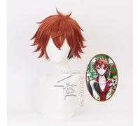 LINLINCD Cosplay wig anime Twisted Wonderland Ace Trappola parrucca corta costume Cosplay capelli sintetici resistenti al calore uomo donna parrucche