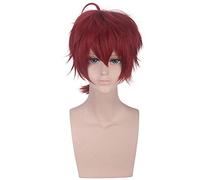 LINLINCD Cosplay wig Anime Violet Evergarden Claudia Hodgins Parrucca Cosplay Costume Uomo Donna Capelli Sintetici Corti Halloween Party Parrucche