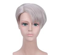 LINLINCD Cosplay wig anime YURI!!! su ICE Victor Nikiforov Parrucca Cosplay Costume da uomo e donna Parrucche sintetiche corte