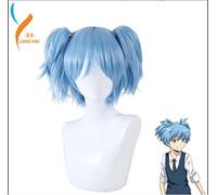 LINLINCD Cosplay wig assassinio classe Shiota Nagisa parrucca coda di cavallo Cosplay costume Ansatsu Kyoushitsu parrucche sintetiche arancione