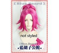 LINLINCD Cosplay wig Biamoxer FGO Destino Grand Order Extra Cosplay Parrucca Francis Drake Lunghi capelli sintetici rosa per adulti non acconciati