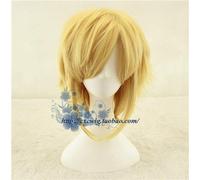 LINLINCD Cosplay wig Biamoxer Link Cosplay Parrucca Cosplay La leggenda di Zelda Cosplay Parrucca giochi di ruolo per capelli color oro Halloween gioco di ruolo per capelli Fantastici Bestie