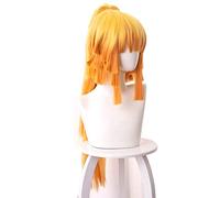 LINLINCD Cosplay wig demoni uccisione Kimetsu no Yaiba Agatsuma Zenitsu, parrucca lunga da donna, costume per cosplay, parrucche sintetiche resistenti al calore