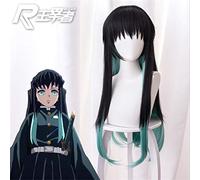 LINLINCD Cosplay wig demoni uccisione Nezuko Kamado Cosplay parrucche Kimetsu no Yaiba resistenti al calore Cosplay parrucche Muichirou Hashibira Inosuke Tomioka Tokitou Muichirou