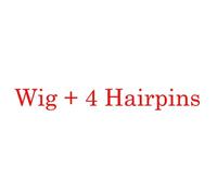 LINLINCD Cosplay wig destino/notte rimarrà Rin Tohsaka er coda di cavallo, lunghezza 80 cm, ondulati resistenti al calore, costume cosplay parrucca+collana rubino+4 forcine per capelli e 4 forcine