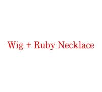 LINLINCD Cosplay wig destino/notte soggiorno Rin Tohsaka coda di cavallo marrone, lunghezza 80 cm, capelli ondulati resistenti al calore, costume cosplay parrucca+collana rubino+4 forcine parrucca e