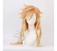 LINLINCD Cosplay wig Douma anime demoni Kimetsu No Yaiba capelli sintetici resistenti al calore Cosplay parrucca Halloween capelli arancione