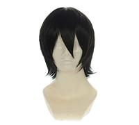LINLINCD Cosplay wig DuRaRaRa !! Orihara Izaya Cosplay parrucche Dullahan Costume parrucca sintetica resistente al calore + cappuccio libero