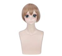 LINLINCD Cosplay wig Felix Argyle parrucca corta donna Cosplay Costume Re: Vivere in un mondo diverso da zero parrucche sintetiche resistenti al calore