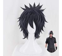 LINLINCD Cosplay wig FF15 Final Fantasy XV Noctis Lucis Caelum - Parrucca corta da uomo per cosplay, costume e capelli sintetici resistenti al calore