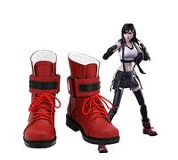 LINLINCD Cosplay wig Final Fantasy Cosplay Tifa Lockhart Scarpe Costume Stivali Prop Stivali Halloween Carnevale Partito Scarpe Custom Made 47