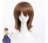 LINLINCD Cosplay wig Final Fantasy FF10 X2 Yuna parrucca per cosplay capelli corti resistenti al calore e parrucca gratuita
