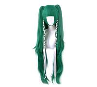 LINLINCD Cosplay wig Fire Emblem ThreeHouses Sothis Green - Parrucca lunga con coda di cavallo, per cosplay, costume di capelli sintetici resistenti al calore, parrucche per donne e feste, colore: