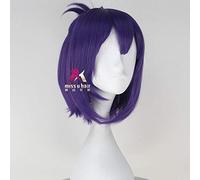 LINLINCD Cosplay wig Giappone anime Seraph of the End Uomo Lacus World Cosplay Parrucca Lacus World Gioco di ruolo per capelli viola Costume taglia unica viola