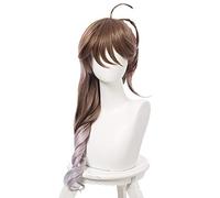 LINLINCD Cosplay wig gioco Arknights Eyjafjalla Cosplay parrucca lunga 80 cm ricci misti marrone parrucca sintetica resistente al calore donne Pelucas