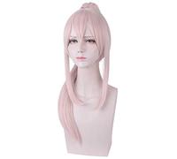 LINLINCD Cosplay wig Gioco Azur Lane Ayanami Parrucca lunga coda di cavallo Cosplay Costume capelli sintetici resistenti al calore donne Carnevale Parrucche