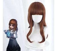 LINLINCD Cosplay wig gioco identità V ballerina Margaretha cellule pelle oro parrucche cospaly costume ricci parrucca gioco di ruolo ad alta riduzione 476E