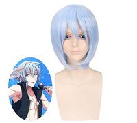 LINLINCD Cosplay wig gioco IDOLiSH7 YOTSUBA TAMAKI Parrucca Diritta Blu Costume Cosplay Uomini Donne Parrucche sintetiche resistenti al calore IDOLiSH7