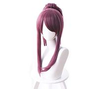 LINLINCD Cosplay wig gioco LOL KDA Ahri Evelynn Kaisa parrucche Cosplay capelli KDA Akali resistente al calore Cosplay parrucca Cosplay costume+parrucca gratuita Cap Akali