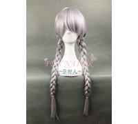 LINLINCD Cosplay wig Halloween gioco di ruolo Zootopia donna Miss Rabbit Judy Cosplsy parrucca argento trecce capelli uomo Fox Nick Cosplay parrucca arancione capelli corti taglia unica argento