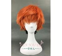 LINLINCD Cosplay wig Halloween gioco di ruolo Zootopia donna Miss Rabbit Judy Cosplsy Parrucca Silver Braids capelli uomo Fox Nick Cosplay parrucca arancione capelli corti taglia unica arancione