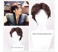 LINLINCD Cosplay wig Halloween Uomo Tangled Prince Flynn Rider Cosplay Parrucca Uomo Prince e Capelli Parrucca Costumi Taglia unica