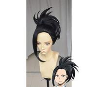 LINLINCD Cosplay wig Il mio eroe Academia Boku no Hiro Akademia Momo Yaoyorozu nero Cosplay parrucca+parrucca nero
