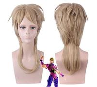 LINLINCD Cosplay wig JOJOS bizzarra avventura Dio Brando Parrucca Cosplay Costume Cosplay Capelli sintetici resistenti al calore Partito Parrucche