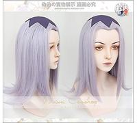 LINLINCD Cosplay wig JoJos bizzarra avventura Golden intrecciato Leone Abbacchio capelli lunghi 50 cm resistenti al calore Cosplay costume parrucche + cappuccio parrucca