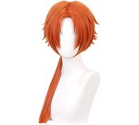 LINLINCD Cosplay wig Kurai Akane Parrucca Cosplay Costume Jibaku Shounen Hanako Kun Ao I Akana Parrucche sintetiche resistenti al calore + Parrucca arancione