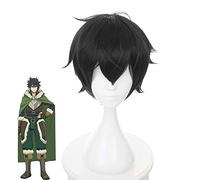 LINLINCD Cosplay wig L'ascesa dell'eroe dello scudo Naofumi Iwatani Parrucca nera Cosplay Costume Tate no Yuusha no Nariagari Parrucche resistenti al calore