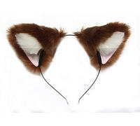 LINLINCD Cosplay wig L'ascesa dell'eroe dello scudo Raphtalia Rafutaria 90 cm di lunghezza lino resistente al calore Cosplay Costume parrucche+forcine orecchio Solo orecchie