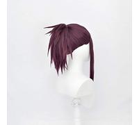 LINLINCD Cosplay wig LOL Gioco Cosplay Parrucca KDA POP/STAR Akali Cosplay Parrucche Donne Lungo Diritto Viola Rosso Parrucca LOL KDA Akali KPOP PELLE Capelli KDA Akali