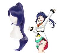 LINLINCD Cosplay wig LoveLive! Parrucca Aqours AZALEA Kanan Matsuura Cosplay capelli lunghi dritti capelli sintetici Halloween adulti donne