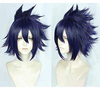LINLINCD Cosplay wig My Heroes Academia 3 Tamaki Amajiki Cosplay Parrucca Boku no Eroe Academia 3a Stagione Parrucche Sintetiche Anime Blu+Parrucca